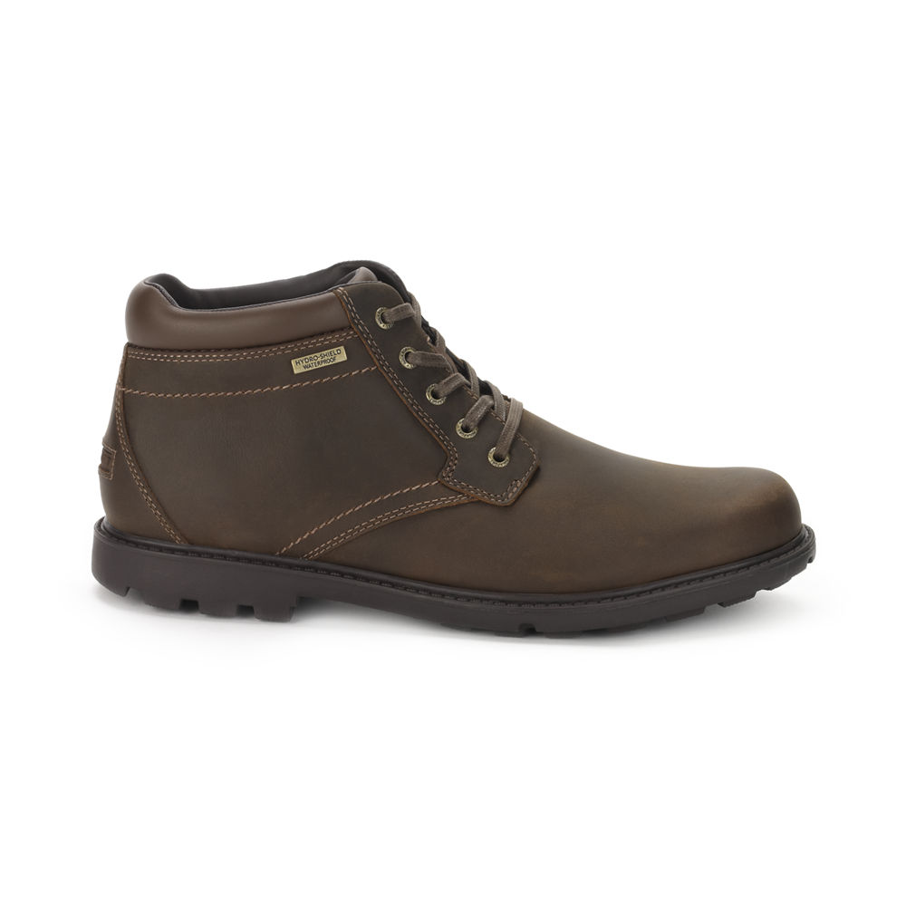 Rockport Boots For Mens Brown - Rugged Bucks Waterproof - CH5234867